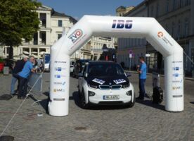 IBG - Trainees at the start of the E-Mobile Rallye