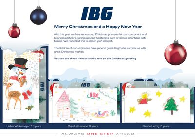 IBG - Christmas greeting 2019