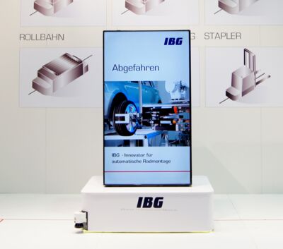 MMT - Mobile advertising space with automated guided vehicle (AGV) by IBG