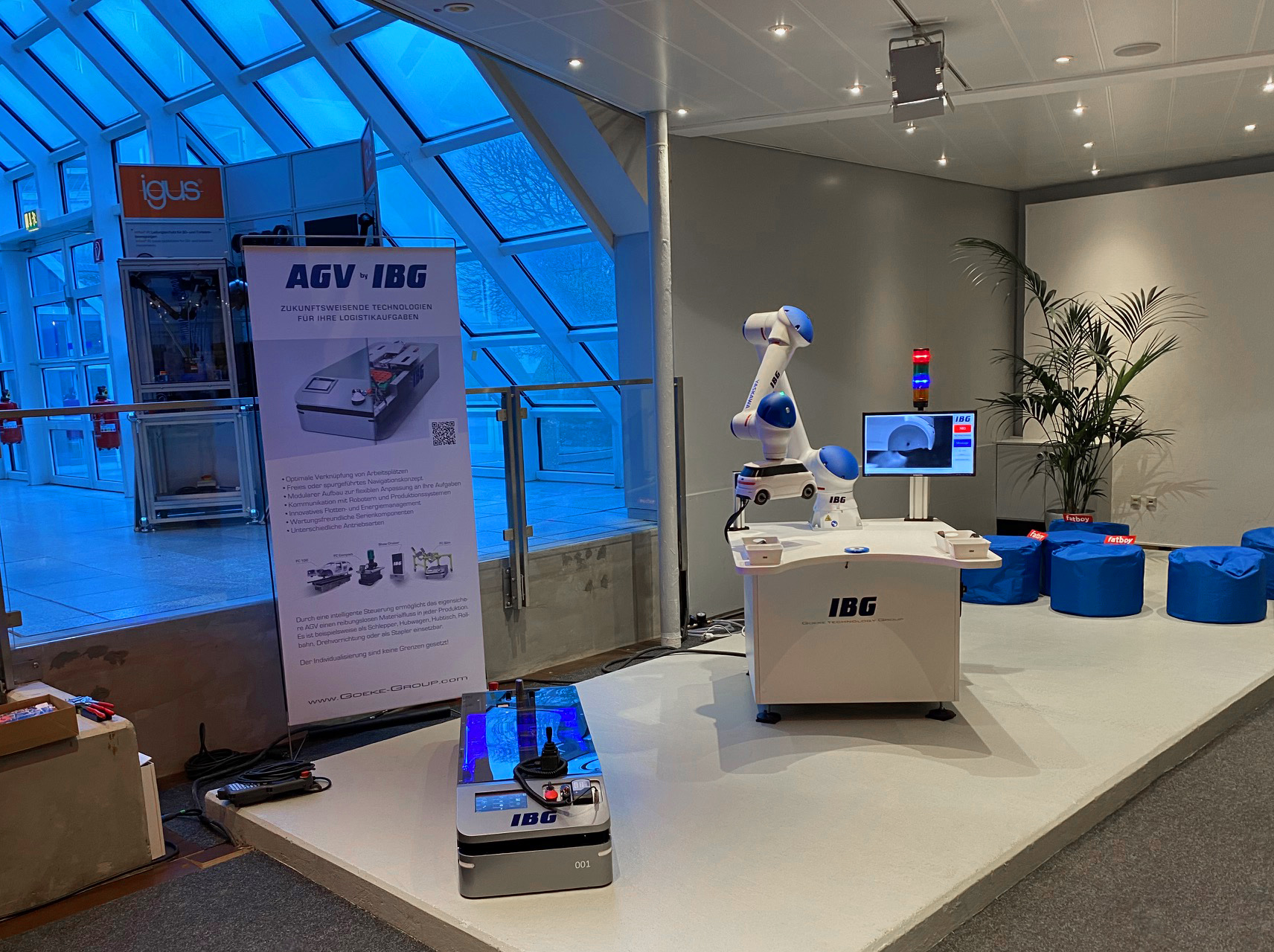 IBG - HRC and AGV exhibition at the Deutsche Messe Technology Academy